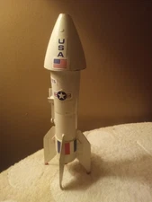 Vintage Astro Mfg Rocket Space Ship Mechanical Coin Bank 1957 Berzac Creation