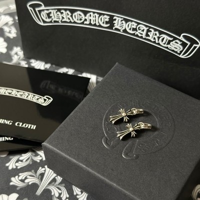 Chrome Hearts Baby Fat Cross Charm Pendant 925 Sterling Silver