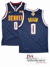 Christian Braun Signed 2023 Denver Nuggets NBA Finals Jersey Auto ~ JSA COA