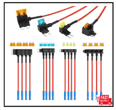 16 Pack 4 Types Fuse Tap, Upgraded 12V Car Add a Circuit Fuse Tap Kit - Standard