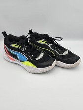 Puma Court Rider Chaos Basketball Shoes Black Neon 377572-04 Mens Size 8 ProFoam