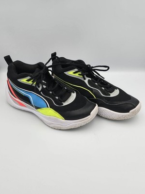 Puma Court Rider Chaos Basketball Shoes Black Neon 377572-04 Mens Size 8 ProFoam