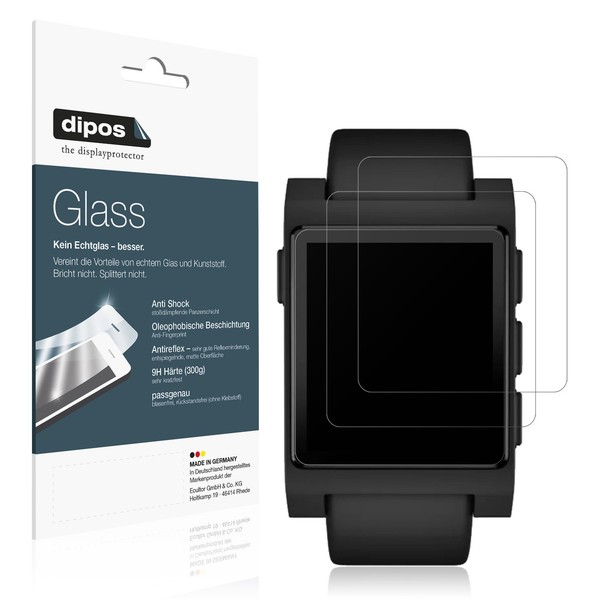 2X Schutzfolie FüR Pebble Core Time 2 Matt - Anti-Shock 9H Folie Dipos Glass-image