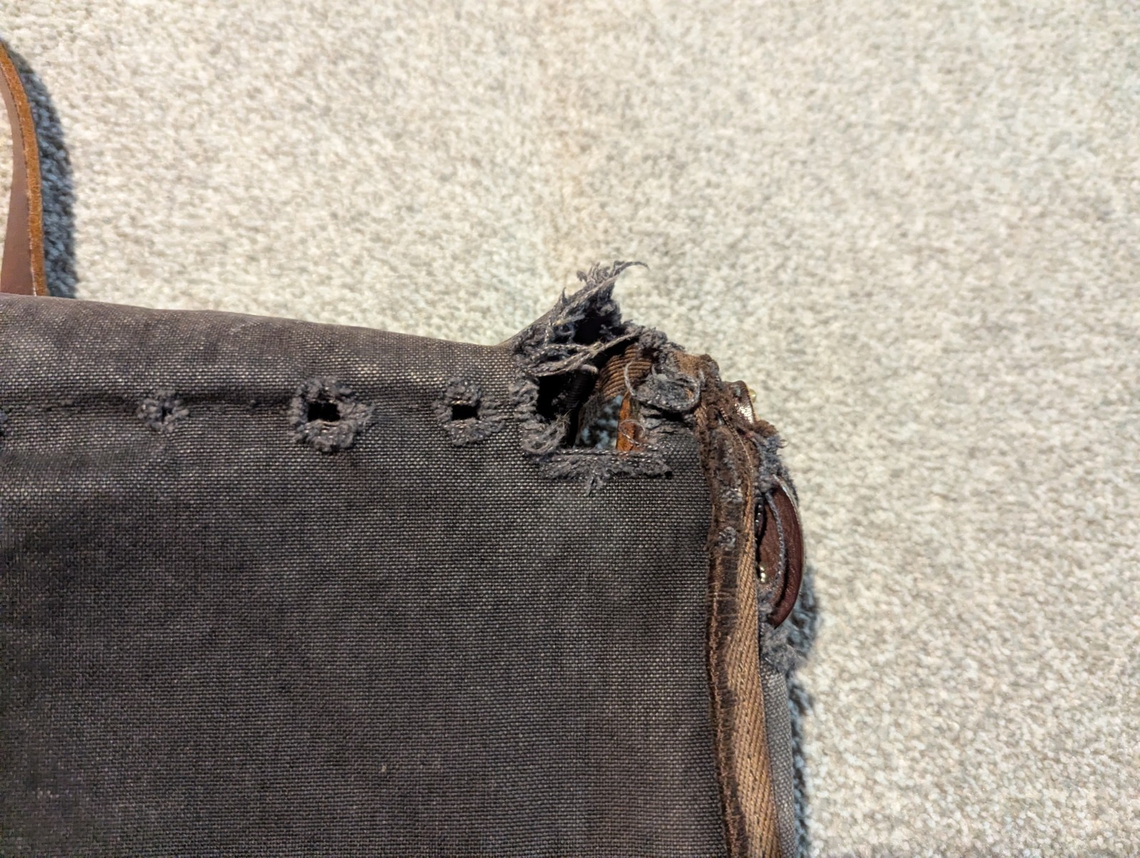 Duluth Pack Bag Blue Double Medium Shell Crossbod… - image 10