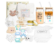 New 17 PC Unisex Baby Gift Box for New Parents, Baby Shower Gift, Gift for Baby