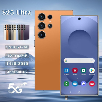 New S25 Ultra 5G Smartphone 7.3'' Factory Unlocked Android Cellphones Dual SIM