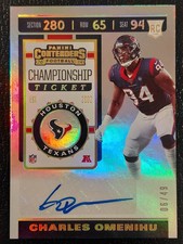 2019 Panini Contenders Championship Ticket #193 Charles Omenihu RC Auto /49