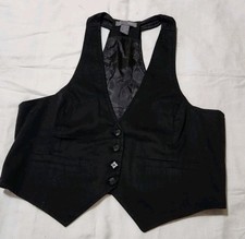 Poetry Womens Black Tailored Waistcoat Vest S...