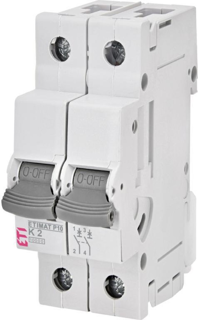 ETIMAT P10 Overcurrent Switch 2p K2 270223101 ASTI-ETIMAT P10