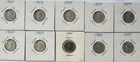 Canadian 80% Silver Dimes Canada 10 Cent  - Lot Of 10