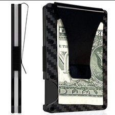 Men's RFID Blocking Slim Money Clip Wallet Card ID Holder Thin Minimalist Gifts