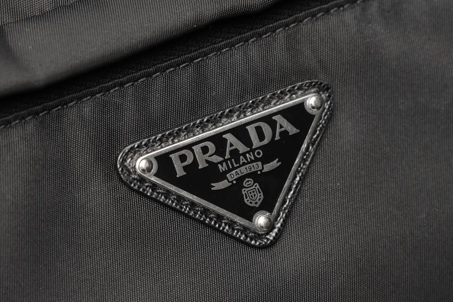 Prada Re-Nylon Saffiano Leather Shoulder Bag Black Used 2VH994 From Japan thumbnail 5