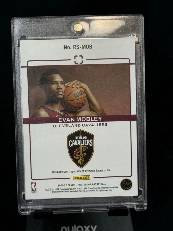 2021-22 Panini Photogenic Evan Mobley #RS-MOB Rookie Auto Cavaliers - Image 3 of 3
