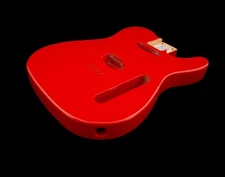 Tone Ninja Tele Body, Roasted Ash, Gloss Fiesta Red