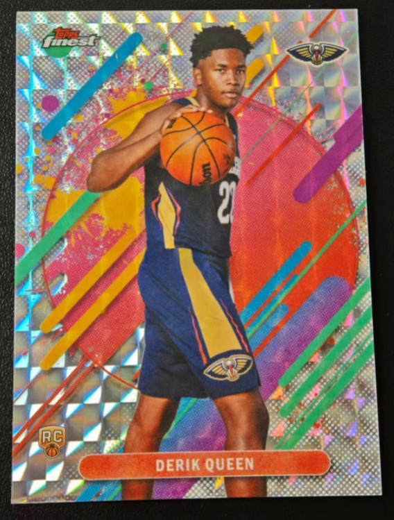 Derik Queen 2025-26 Topps Finest Basketball Refractor Geometric Rare RC #213