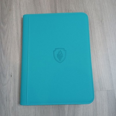BRANDNEU Pokemon TCG Türkis 9 Taschen Reißverschluss Mappe hält 360 Karten starre Hülle
