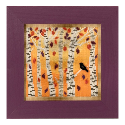 Mill Hill Autumn Woods Trees Buttons and Beads Cross Stitch Kit MH141823