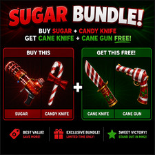 Murder Mystery 2 MM2 | Candy+Sugar Set | Godly Knives and Guns