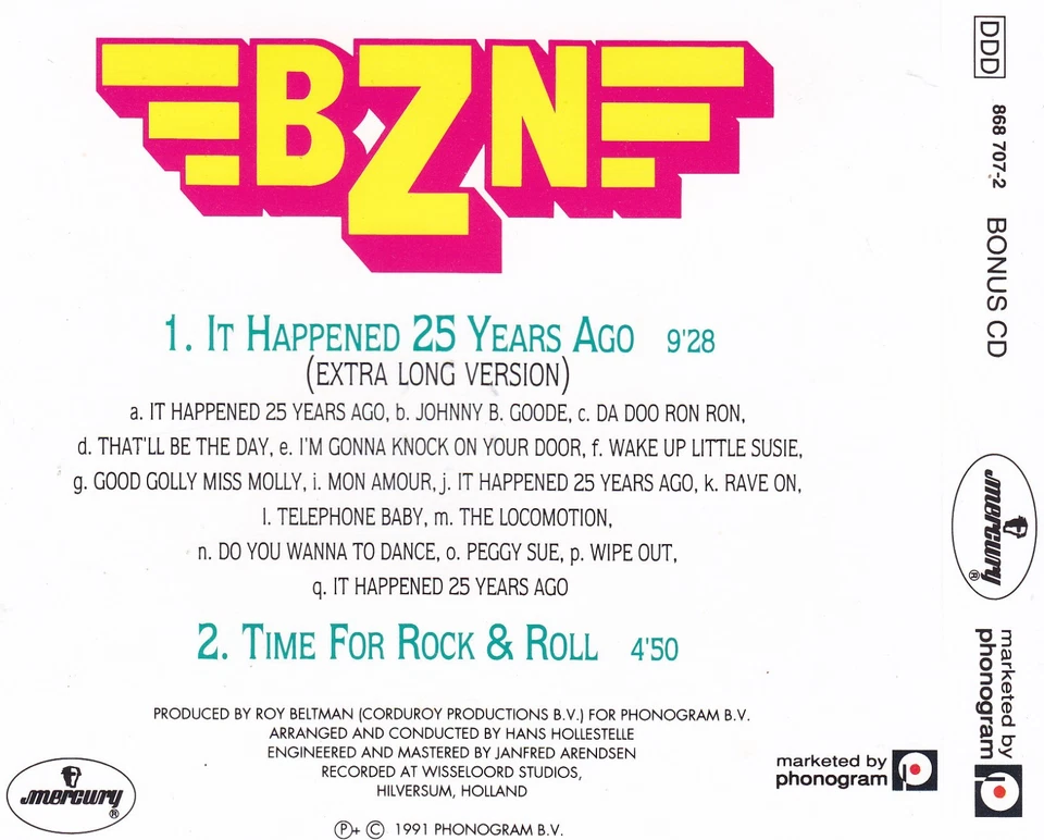 BZN - MAXI-CD - IT HAPPENED 25 YEARS AGO - Bild 2 von 2