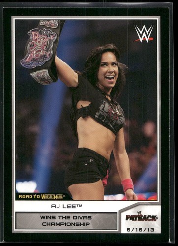 AJ Lee #15 2014 Topps WWE Road to Wrestlemania card