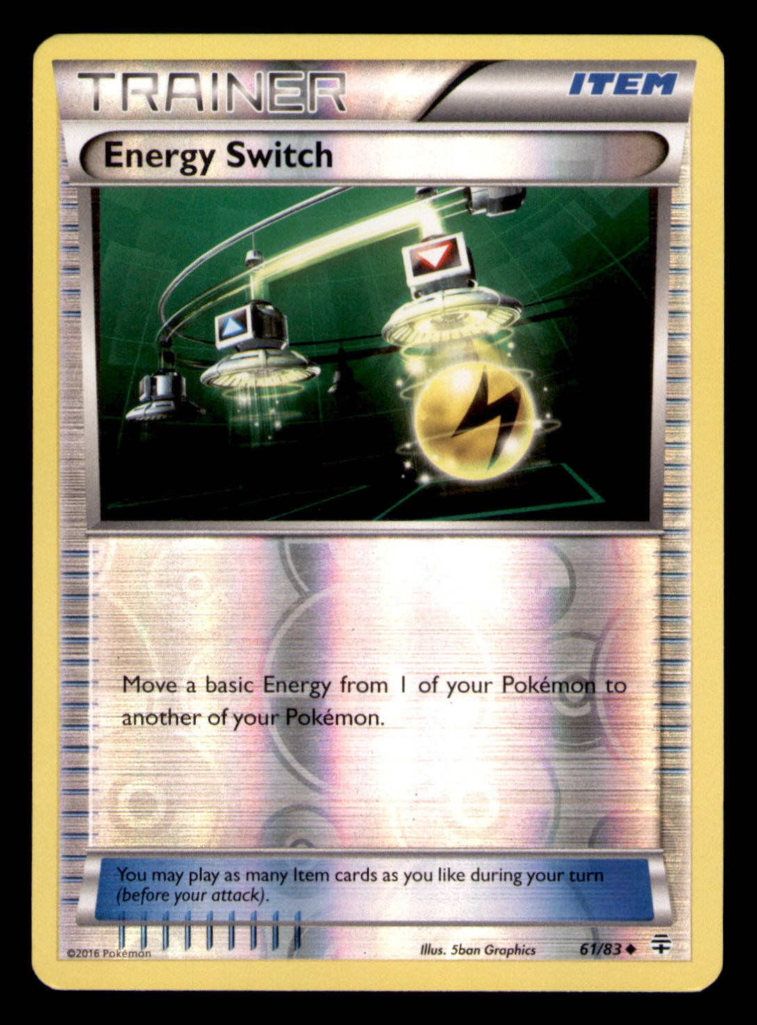 Energy Switch 61/83 Reverse Holo LP Generations 2016 Pokemon