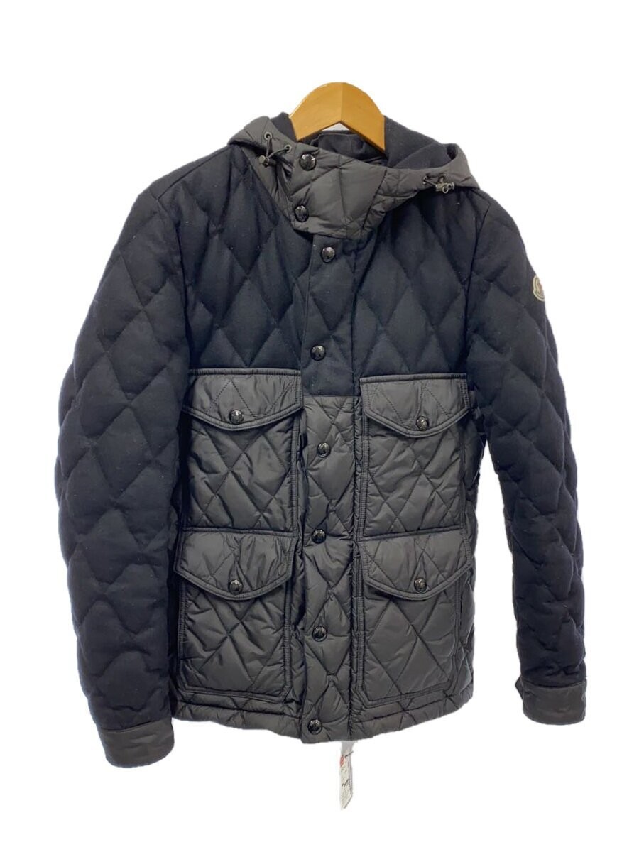 Moncler Black Polyester Down Puffer Jacket Size 1 EG CAA