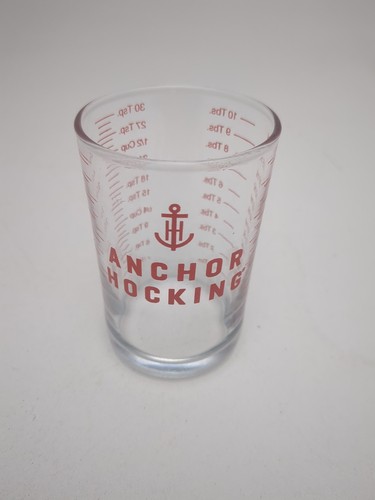 Anchor Hocking Small Graduated Glass Measuring Cup 30 tsp 10 Tbs - Picture 2 of 7