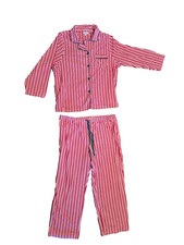 PajamaGram Red White Striped PJ Set Women  s 2X- Worn Once