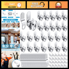 24 Sets 5/8" Cabinet Locks with Keys - Secure Drawer, Mailbox, RV Storage Lock,