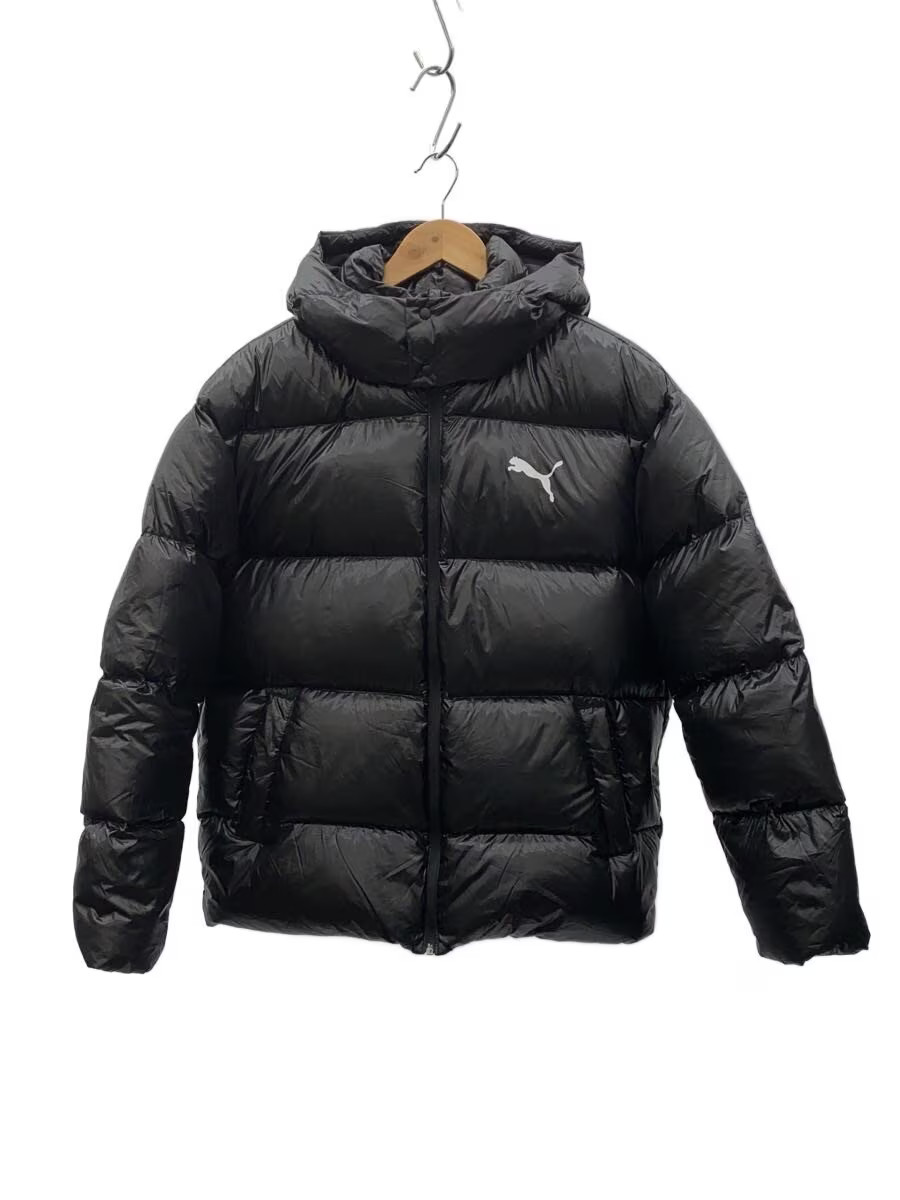 PUMA Down Jacket, Large, Polyester, Black, 585408… - image 1