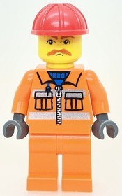 LEGO&reg; Train City Railway Worker Railway Employee Set 7898 Cargo Train Deluxe trn129a