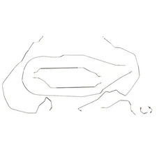 The Stop Shop B5557RDG Brake Line Kit, 55-57 Fits Chevy Full Size Car