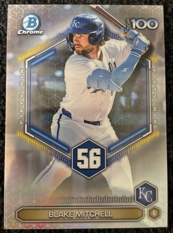 Topps 2026 Bowman Chrome Top 100 Insert Blake Mitchell Royals #BTP-56