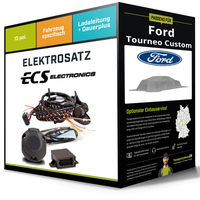 Elektrosatz 13-Pol Spezifisch für Ford Tourneo Custom 12.2023-Jetzt Inkl. EBA
