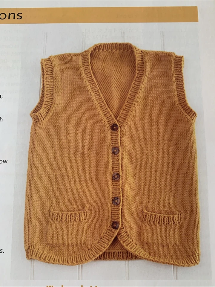 Ladies Knitting Pattern 1913  Classic Waistcoat In Debbie Bliss Rialto Aran Yarn - Image 2 of 4