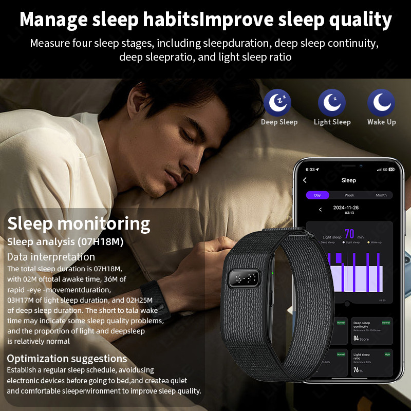 Smartwatch uomo frequenza cardiaca cardiofrequenzimetro sonno orologio fitness contapassi orologio da polso foto 5
