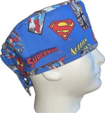 DC Comics Superman Action Comics Scrub Hat Chemo Cap