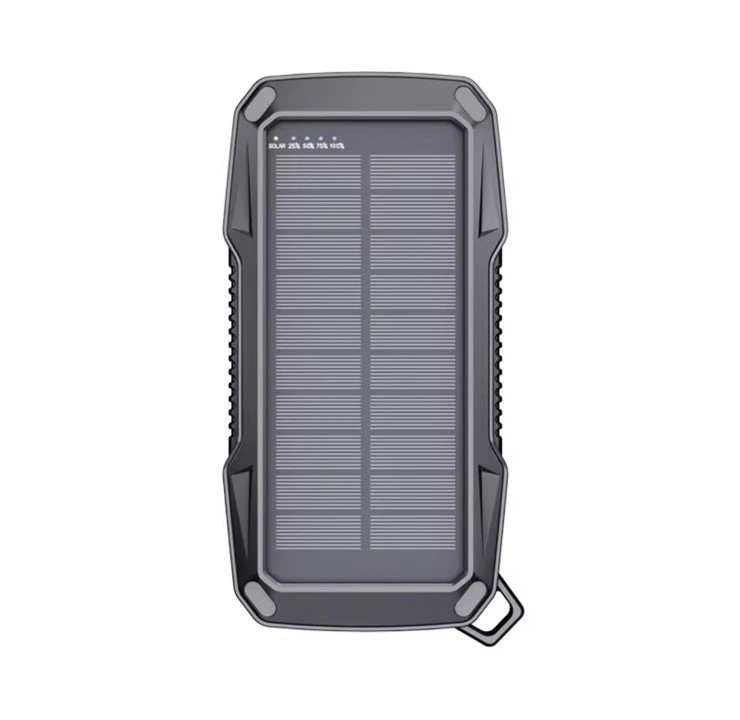 Solar Power Bank 10000mAh Wireless Fast Charging Built-in Cable LED&Security - Image 3 of 4