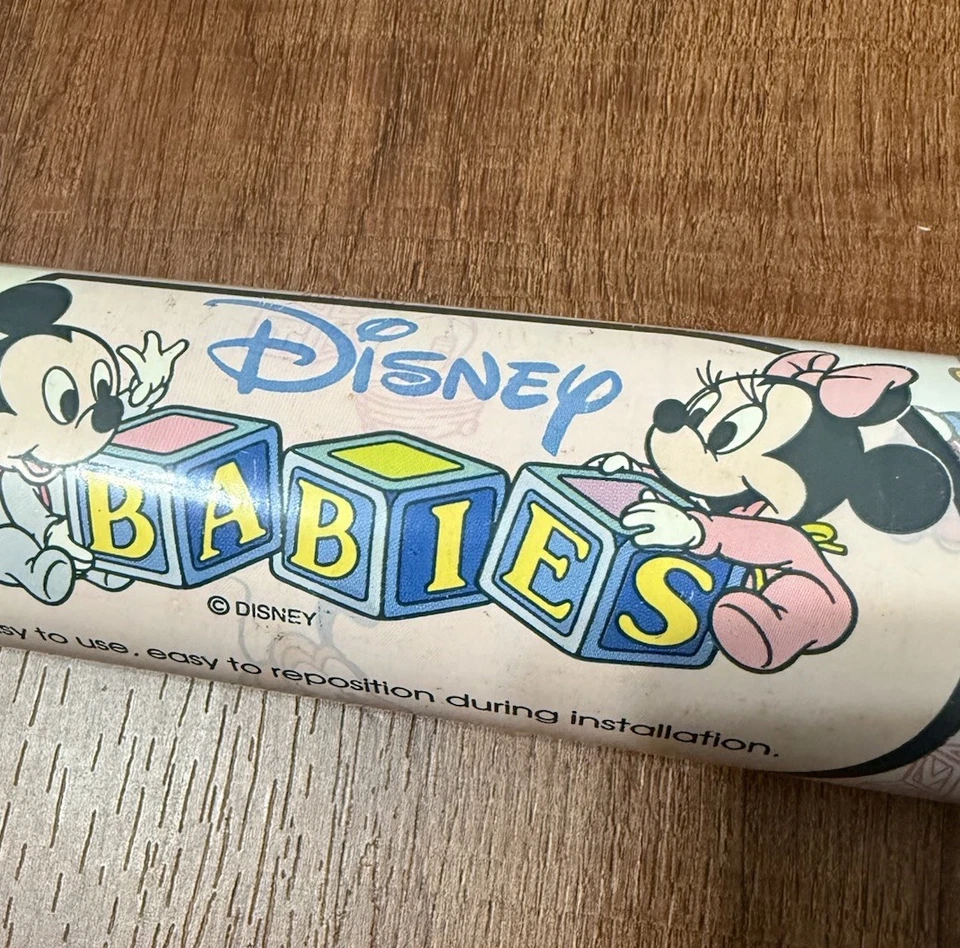 Новая контактная бумага Disney Babies 1989 Rubbermaid ширина 18 дюймов 8 ярдов Микки Минни - Изображение 4 из 4