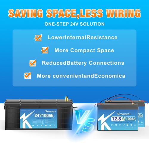 12V 24V 100AH 135ah 180ah 200AH 300AH LiFePO4 Lithium Battery BMS Solar RV UK - Picture 88 of 96