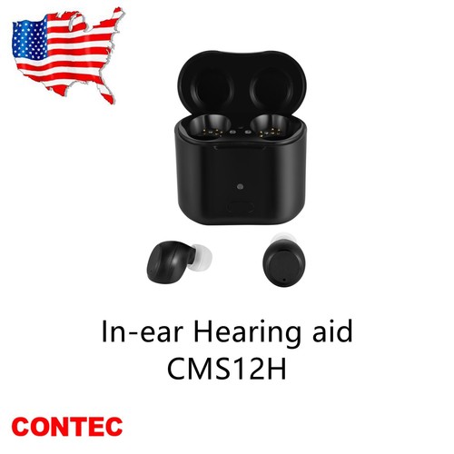 US Two Rechargeable Mini in the ear Hearing amplifiers 2 aids Amplifier