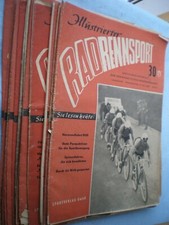 28196 18x illustrierter Radrennsport 1950 DDR 1  2 3  5 7 8 9 10 11 15 16 17 19