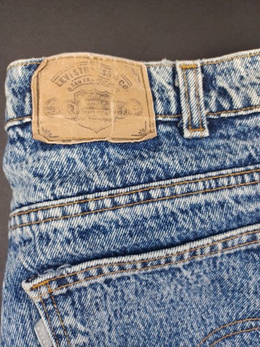 Vintage Levi Silver Medal Jeans Men Acid Wash Blue Denim 36X34 Made In USA - Picture 2 of 17