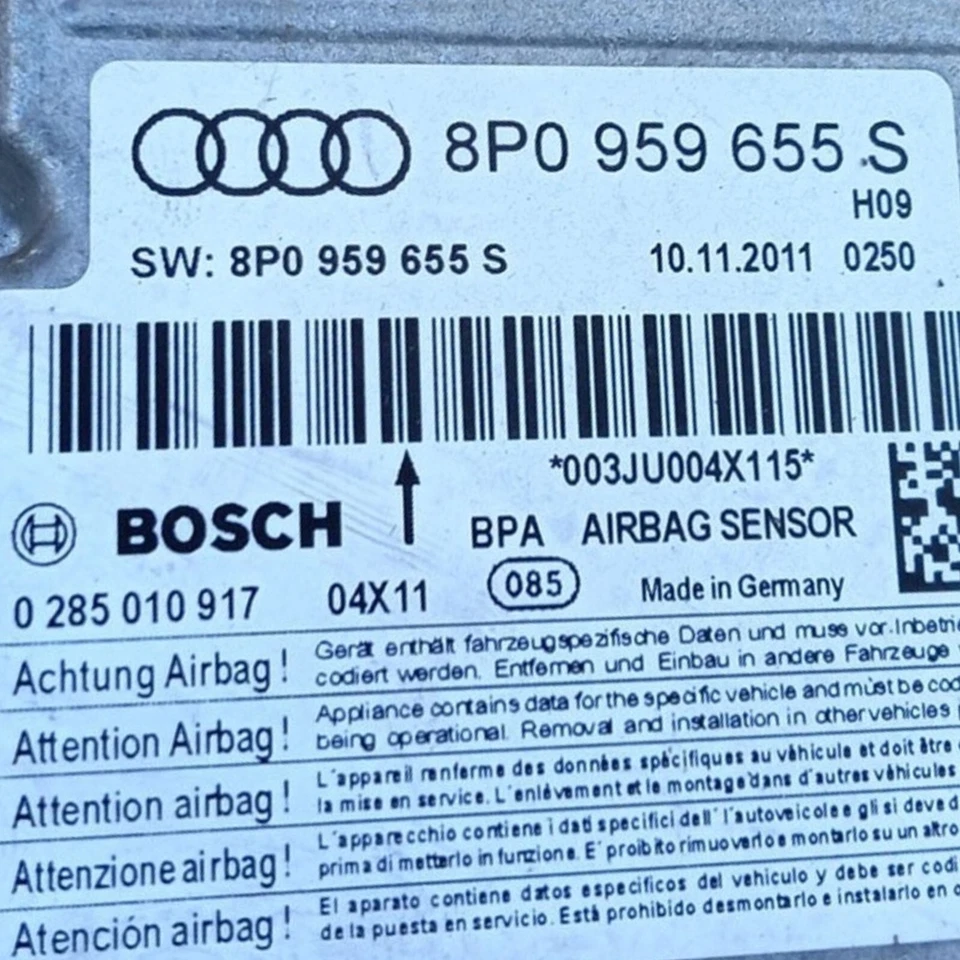 8P0959655S Control Unit / Module Audi A3 S3 A3 Sportback 8P 2011 - Imagem 2 de 2