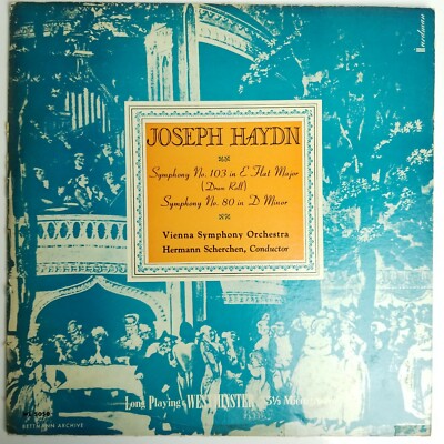 Haydn Symphony No. 103 in E-Flat Major, Symphony No. 80 In D Minor LP WL 50-50