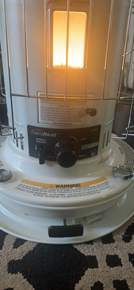 Calentador de queroseno de convección portátil Sengoku CV-23K 6900W - plateado/blanco Foto 3 de 4