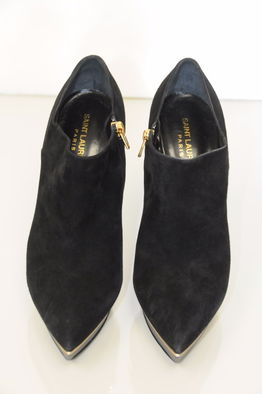 NUOVE SCARPE JANIS YSL SAINT LAURENT nere in pelle scamosciata plateau 40 5