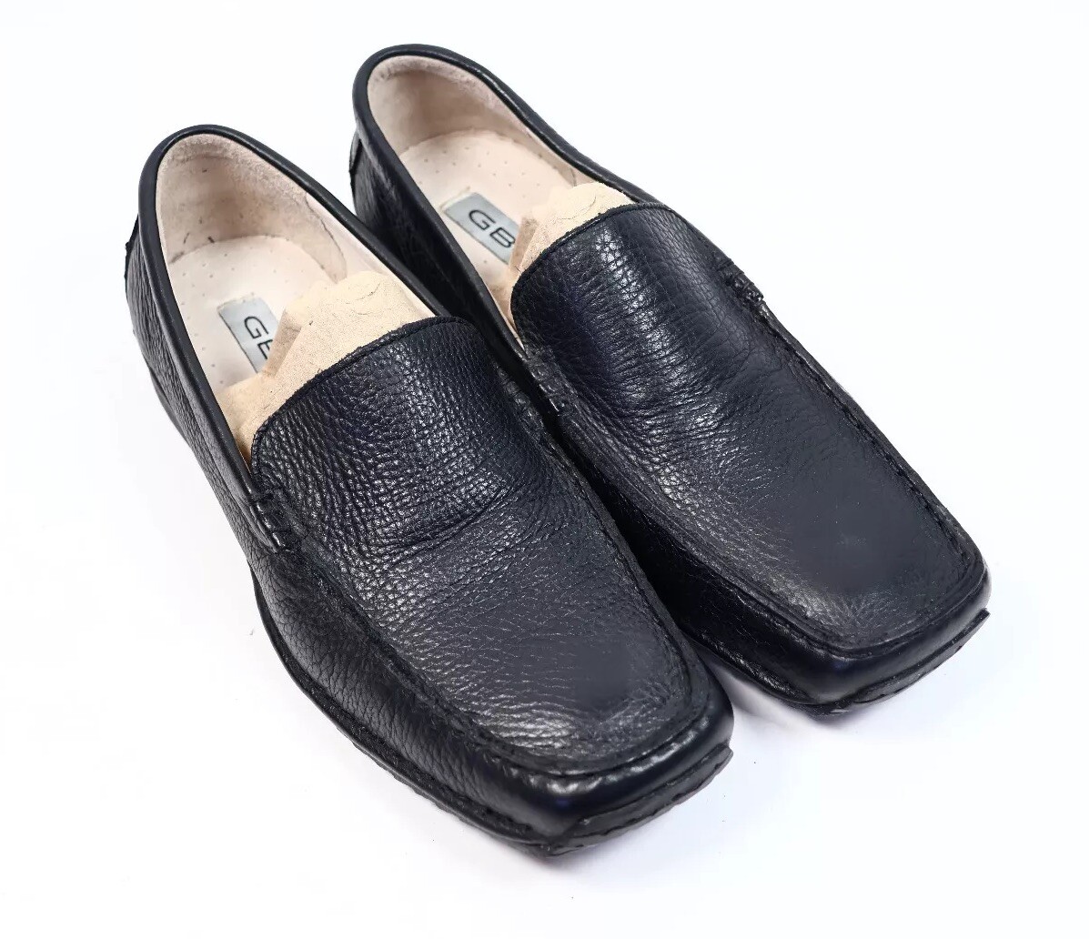 GBX Black Pebbled Leather Loafers SZ 10! NEW! | eBay display picture 2