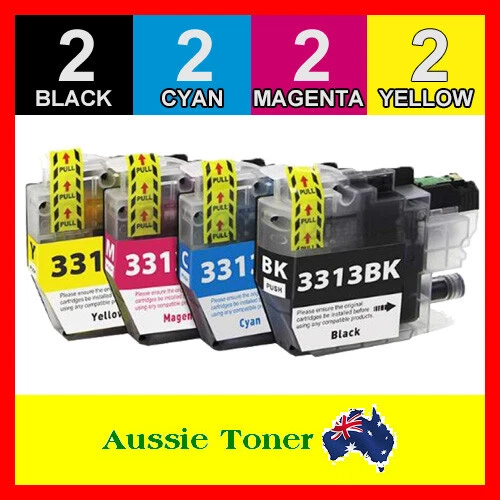 8x Generic LC3313 BK/C/M/Y Ink for Brother MFC-J890DW J491DW DCP-J772DW - Picture 1 of 1
