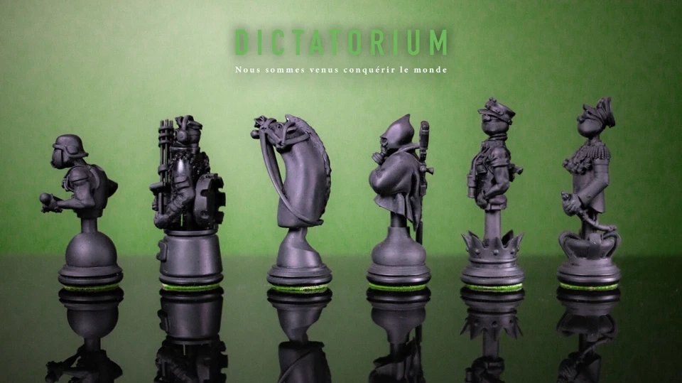 32 Figurines d'échecs stylisées comme soldats de fortune sans boite - Photo 3/4